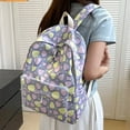 thumbnail image 4 of Backpack Fashion New Pattern Canvas Backpack Academic Style Large Capacity Practical Comfortable Shoulder Strap Backpack Backpack with Water Bottle Pocket, 4 of 4