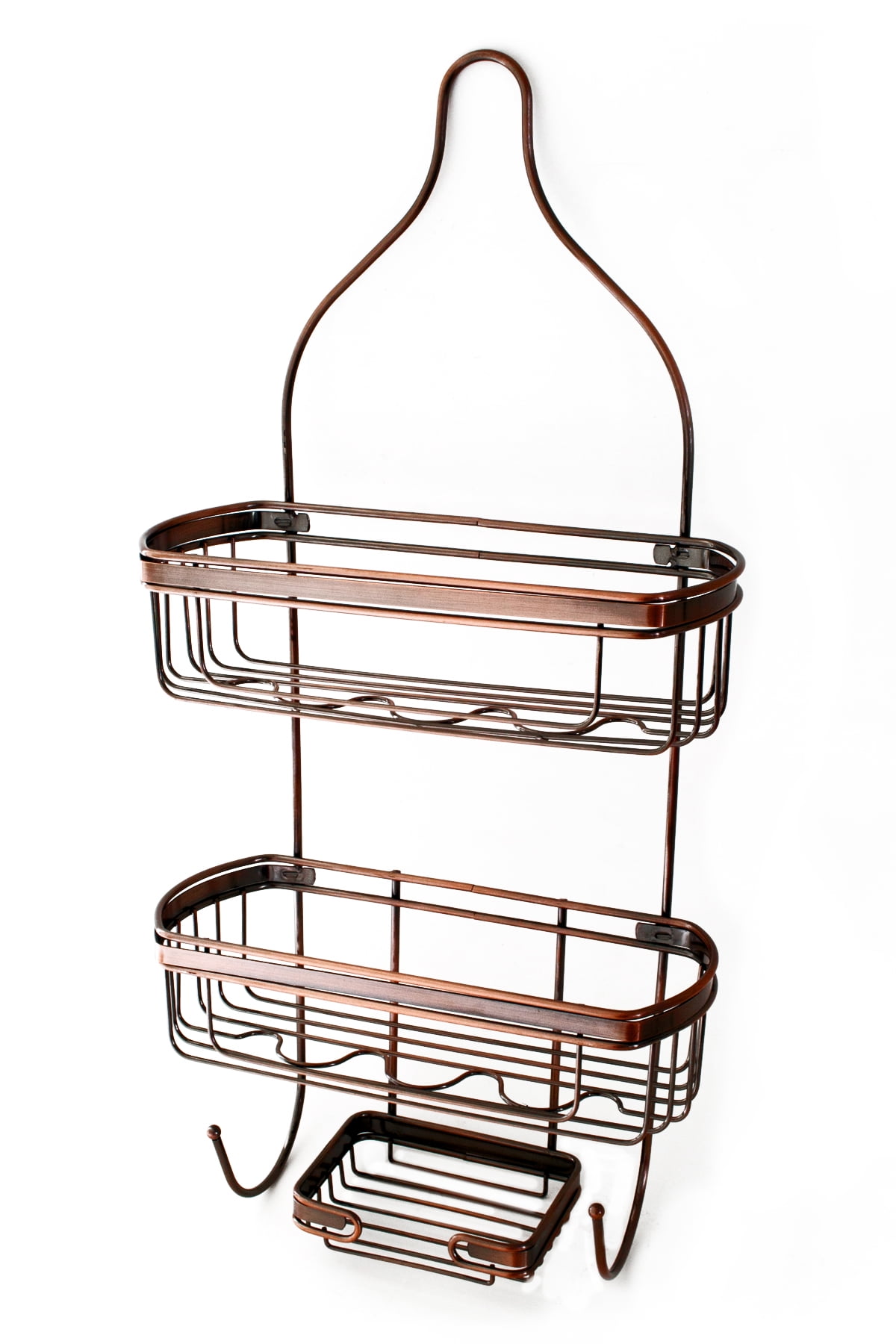 Global Phoenix 2 Tier Shower Caddy Shelf Holder Bathroom Kitchen Storage  Rack Basket