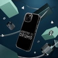 thumbnail image 4 of DistinctInk Clear Case for Apple iPhone 13 PRO (6.1" Screen) - Addicted to Drums, 4 of 9