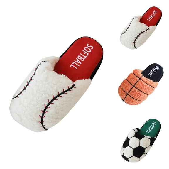Autumn And Winter Football Basketball Baseball Parent Child Slippers Cute Indoor Non Home Slippers Vionic Slippers