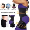 thumbnail image 2 of Sauna Sudor Cintura Trimmer Muslo Para Mujeres Y Hombres Pérdida De Peso Control De Barriga Entrenador De Cintura Cinturón De Entrenamiento，4 En 1 Kearding OD016961-01, 2 of 6