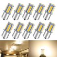 thumbnail image 1 of Bombilla LED Qoope 1156, blanco cálido, 12 V, 1,3 W, para autocaravana, paquete de 10, 1 of 8