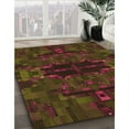 thumbnail image 2 of Ahgly Company Indoor Round Patterned Dark Bronze Brown Area Rugs, 3' Round, 2 of 6