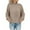 Khaki, variant on Viikei Cardigan Sweaters for Women Plus Size Women's Winter Casual Solid Long-sleeved Crew Neck Sweater Tops