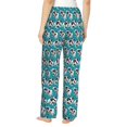 thumbnail image 6 of Pajama Pants Women, Cow farm anima blue funny Sweatpants Soft Sleep Lounge Pants, Casual PJ Bottoms Pants with Pockets, 6 of 7