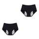 thumbnail image 2 of Minnieouse Calzoncillos de diseño Simple para mujer, ropa interior reutilizable lavable de Color sólido para niñas, bragas Chinlon, ropa Negro 8XL 2Conjunto, 2 of 6