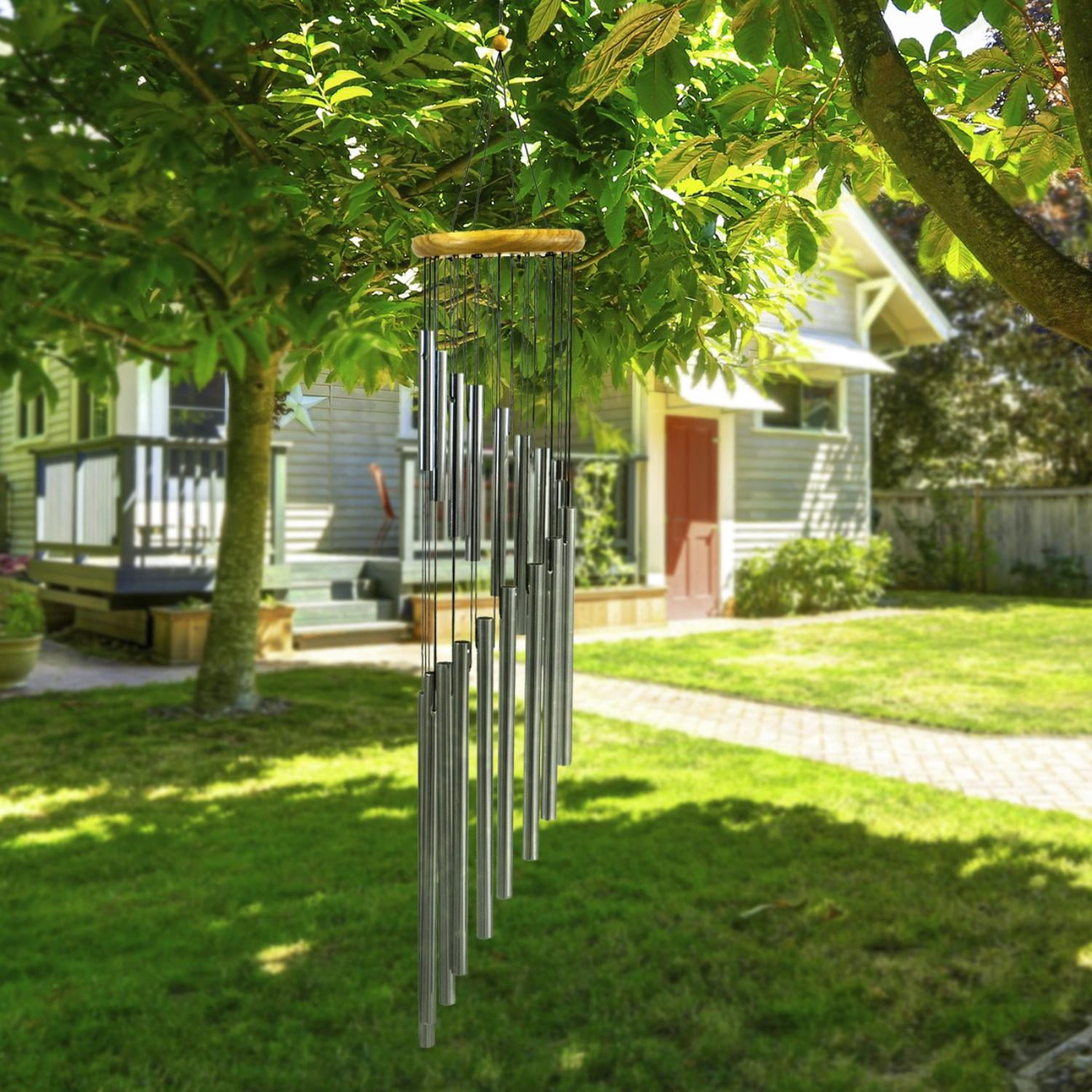 Sorbus Tubular Wind Chimes, Outdoor Garden Decor, Soothing Bell Sounds, Memorial Patio & Deck