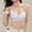#0042-Gray, variant on Women's Double Strap Back Closure Bra, Wireless Mesh Hollow Out Push Up, Breathable Nylon Seamless Gather, Smooth Crisscross Straps for Daily Casual Gift