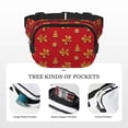 thumbnail image 4 of Kuqiui Gingerbread Man Print Fanny Packs for Women Cross Body Waist Bag Fashionable Fanny Pack Designer Workout Hiking Waist Pack Running Travel Gym, 4 of 8