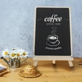 thumbnail image 5 of FUTUREORYY 5Pcs Mini Chalkboard Signs with Stand Displaying Messages Wooden Tabletop 21X15Cm Black, 5 of 8