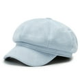thumbnail image 2 of Bibifish Womens Suede Newsboy Cap Sleek Detail Comfortable Windproof Sun Protection Hat Casual Hiking & Travel Trendy Newsboys Cap, 2 of 4