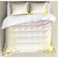 thumbnail image 1 of Yellow Ombre Duvet Cover Set Queen Size, Soft Pastel Gradient Abstract Smooth Layout, Decorative 3 Piece Bedding Set with 2 Pillow Shams, Baby Pink Peach, by Ambesonne, 1 of 3