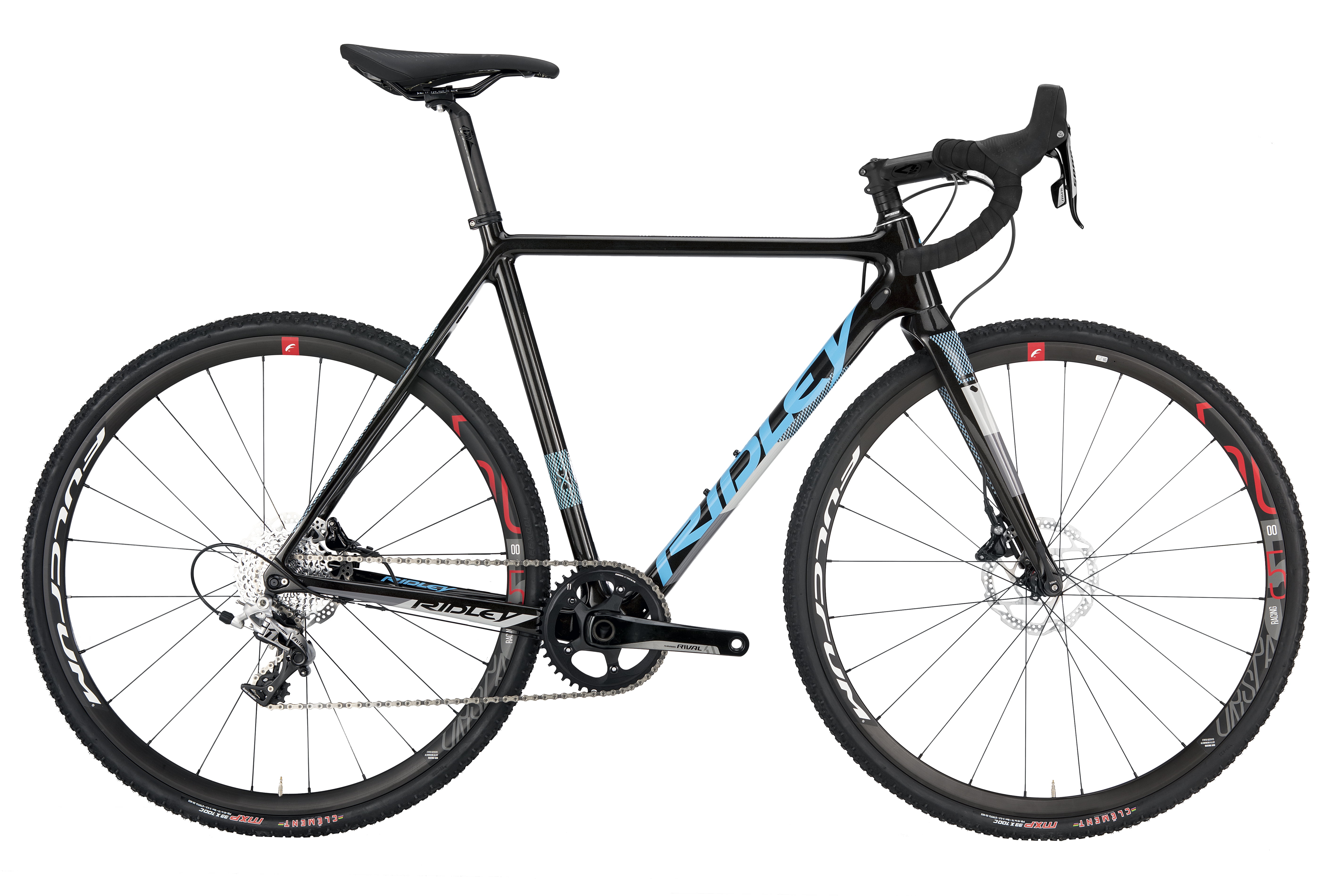 Ridley X-Night Gravel/Cyclocross Bicycle with Disc Brakes and SRAM Rival 1  Groupset / Size M, Black