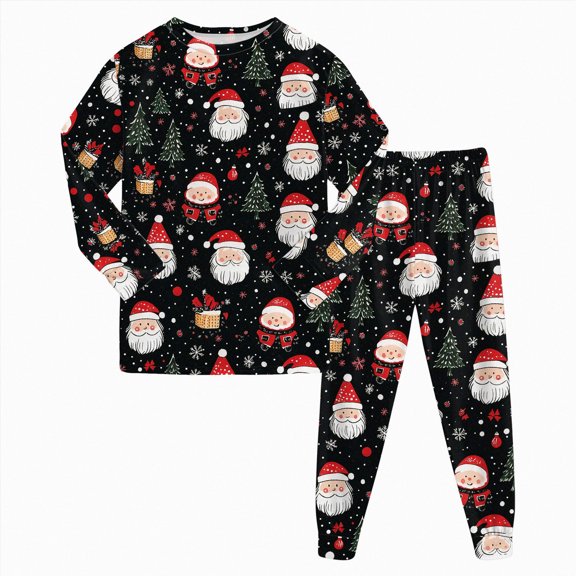 Xyant Christmas Pajamas Boys Girls Pjs Set Kids Toddler 2 Piece Long Sleeve Soft Cotton Sleepwear Size 7-8 Years