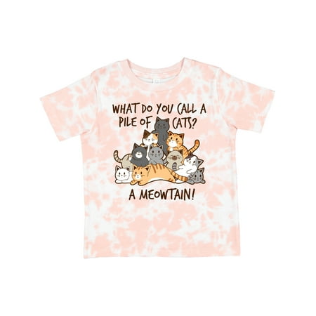 

Inktastic What Do You Call a Pile of Cats a Meowtain! Boys or Girls Toddler T-Shirt