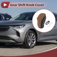 thumbnail image 2 of Cubierta de pomo de cambio antideslizante Unique Bargains para Buick Envision 15-20 Negro Marrón Cuero Sintético, 2 of 6