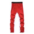 thumbnail image 4 of Vedolay Men Pants Casual Stretch Mens Spring and Summer Casual Pants Mens Cotton and Linen Loose Linen Pants,Red 3XL, 4 of 5