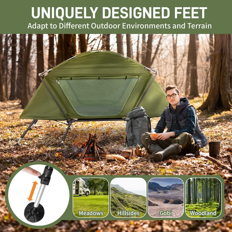 Free Shipping! UBesGoo Camping Cot Tent, Foldable Off Ground