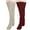 Claret, variant on Lovskoo Teddy Legs Fuzzy Socks Over Knee Winter Leg Warmers Plush Slipper Socks for Women Christmas Home Sleeping 2Pairs Socks Black