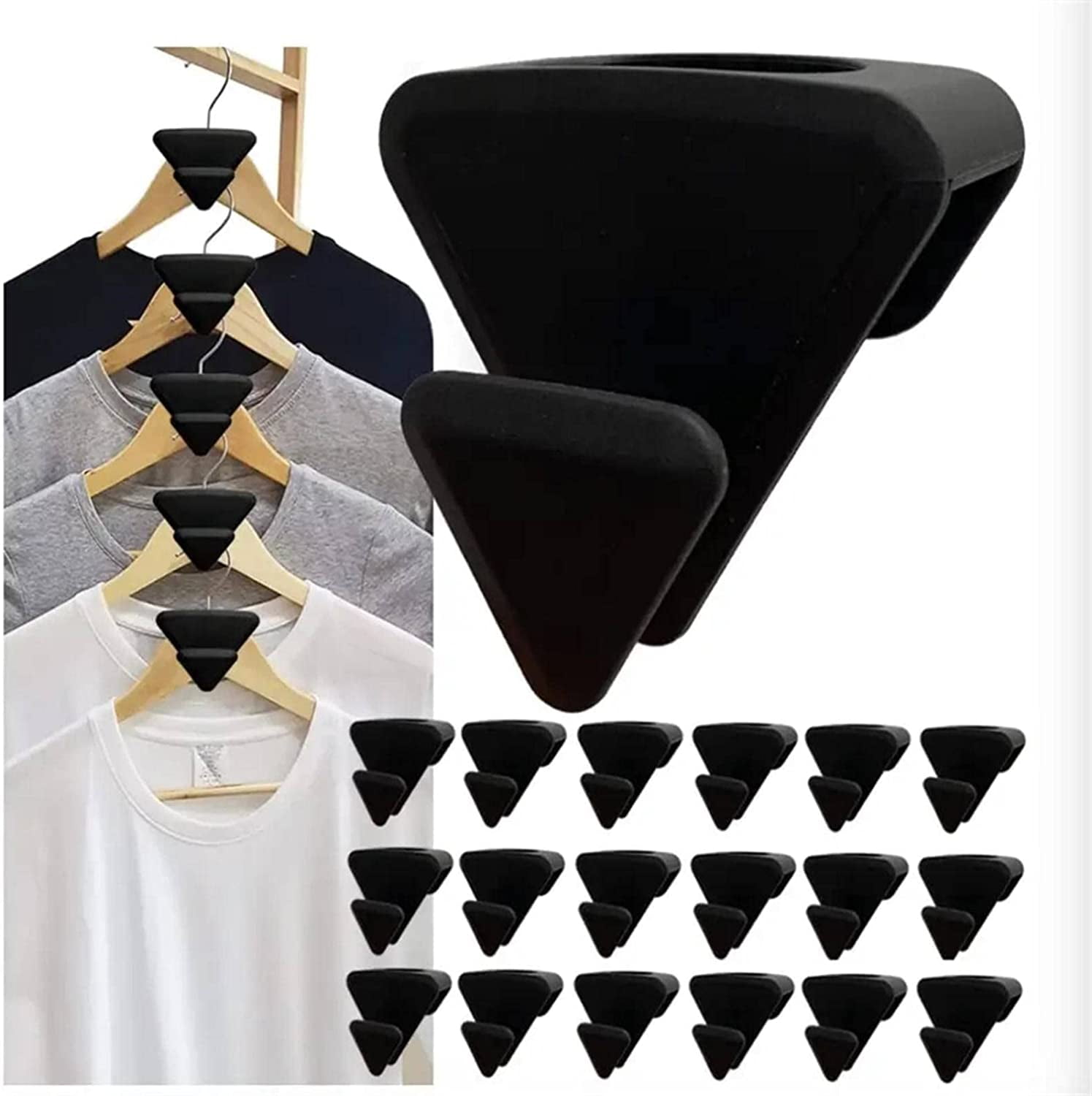 18Pcs Space Triangles Hanger Hooks, Closet Space Connection Hooks