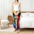 thumbnail image 4 of Salouo Colorful Art Dog Print Women's Pajama Pants Casual Loose Sweatpants PJs Flowy Pants Drawstring Palazzo for Women Wide Leg Pants Lounge Pajama -X-Large, 4 of 8