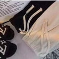 thumbnail image 4 of Pantalones de color crema de jerez de otoño e invierno, pantalones de pana de cintura alta con tiro recto y pierna ancha, pantalones casuales de dosificación., 4 of 5