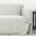thumbnail image 2 of SureFit  Farmhouse Basketweave 1 Piece Loveseat Slipcover Oatmeal, 2 of 2