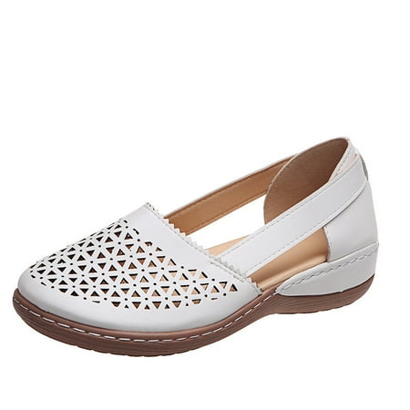 

Shoes For Women Slip On Comfort Walking Rhinestone Shoes for Daily Work Leisure Concert 39 White