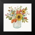thumbnail image 2 of Nan 12x12 Black Modern Framed Museum Art Print Titled - Autumn Fresh II, 2 of 5