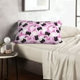 thumbnail image 6 of Sikiie Pink Girl Halloween Print Plush Pillow Cover, Wrinkle-proof and Stain-resistant Pillow Protector without Pillow Core, Home Decoration-16"x24", 6 of 6