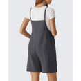thumbnail image 3 of G4Free EverGoing Maternity Overalls with Pockets Adjustable Straps Pregnancy Wide Leg Jumpsuit Shorts Casual Work, 3 of 8