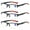 3 Pairs of Black, variant on 3 Pack Mens Half Rimless Sport Reading Glasses +3.0, Black Plastic Readers 3.0