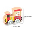 thumbnail image 2 of HKUKY Wooden Alphabet Train Toy Wooden Magnetic Alphabet Train Set, Letter Wooden Toy for Toddlers Boys and Girls, Universal Train Toy Set, 2 of 8