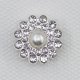 thumbnail image 2 of 100 piezas de adornos de cristal de diamantes de imitación de perlas, broche de decoración, artesanía DIY para diadema con lazo de flores, accesorio de vestido de 14mm (plata), 2 of 5