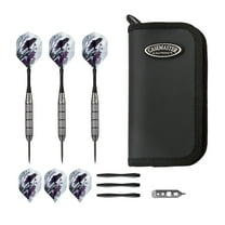 Viper Raven 25 Gram Steel Tip Darts & Casemaster Deluxe Black Dart Case