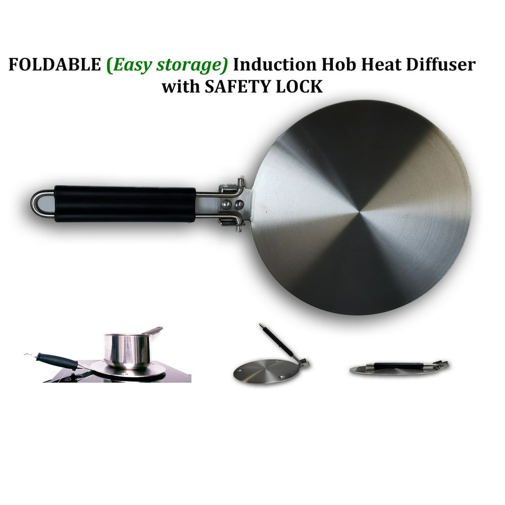 Foldable Induction Hob Heat Diffuser Stainless Steel, Gas Stovetop Heat