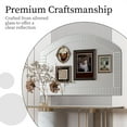 thumbnail image 6 of LUVODI Decorative Wall Mirror Frameless Beveled Glass Edge  Bathroom Mirror Arched 39x28in, 6 of 9