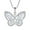 4-Cubic Zirconia-Apr, variant on Butterfly Pendant Necklace Women 925 Sterling Silver Birthstone February Amethyst Butterfly Jewelry Gifts