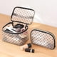 thumbnail image 2 of 5 unids/set bolsa de maquillaje de malla bolsa de cosméticos de malla con cremallera bolsa de aseo portátil para accesorios de viaje de oficina en casa, 2 of 5