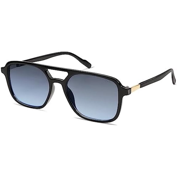 Retro Aviator Sunglasses for Women Men,Trendy Rectangle Womens Mens Shades Sun Glasses SJ2202