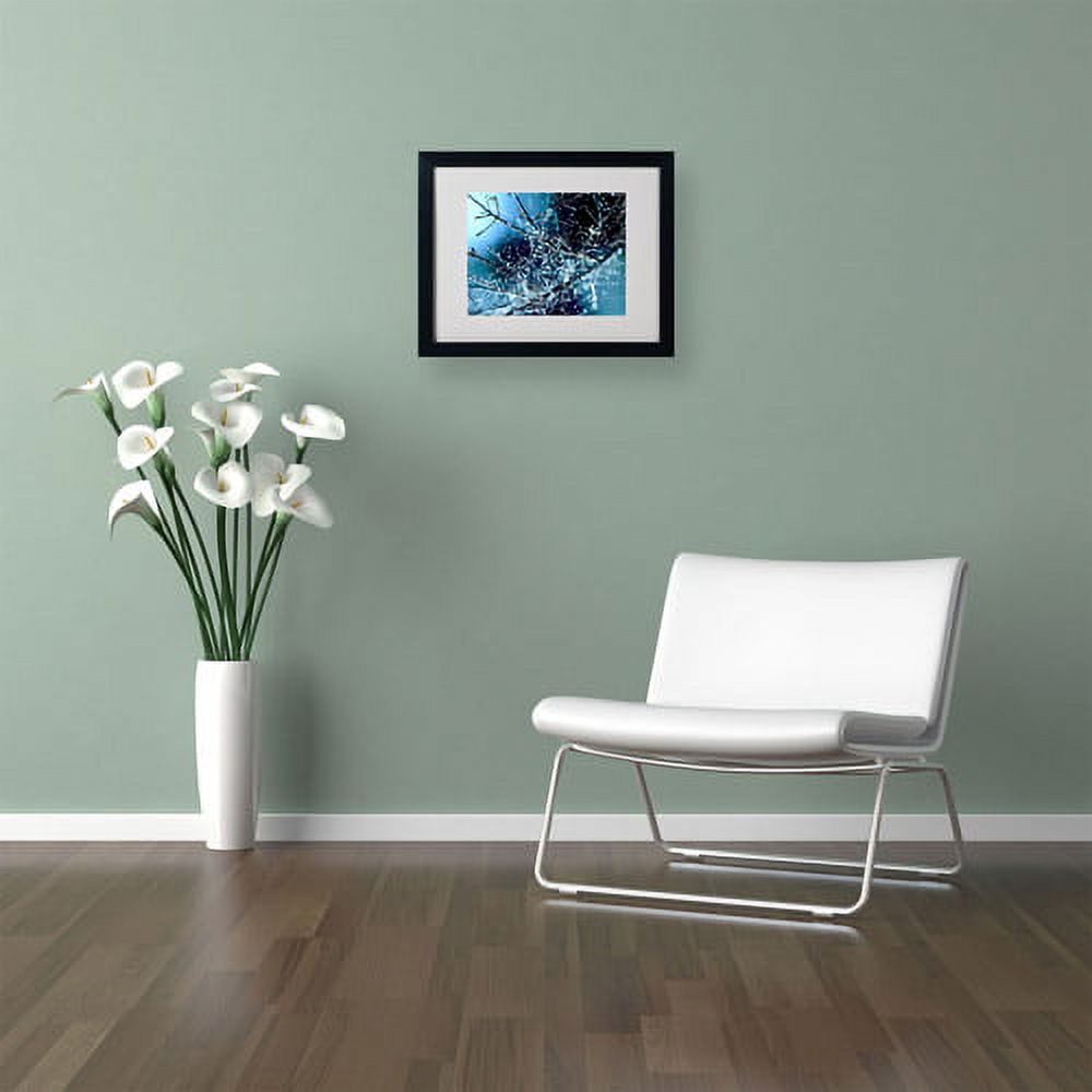 Trademark Fine Art "Blue Rhapsody" Framed Canvas Art by Beata Czyzowska Young