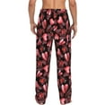 thumbnail image 3 of Xecao Ladybugs and Red Hearts Men's Straight Lounge Pajama Pants: The Ultimate in Comfortable Sleepwear, 3 of 9