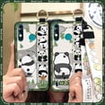thumbnail image 5 of LYM-Phone Case For Itel A56/A56 Pro, Back Cover Anti-knock Kickstand protective Cute Cartoon Soft case panda Phone Holder ring Lanyard Durable Fashion Design Anti-dust Shockproof, 5 of 9