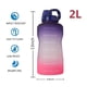 thumbnail image 2 of Greeniant Botella de agua motivacional grande de 68 oz con marcador de tiempo y pajita extraíble Botella sin BPA a prueba de fugas para Fitness Gym Office Kits de desorden para acampar No. 4 Greeniant OD016991-04, 2 of 6