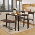 thumbnail image 4 of Magic Union Dining Table Set for 4 with Storage Bench, Dining Room Table Set for 4 Kitchen Table with Bench and 2 Chairs for Small Space Apartment, 4 of 7