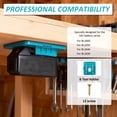 thumbnail image 5 of 6Pcs Battery Holder for 18V Battery Wall Mount Batteries Storage Organizer Battery Mount for BL1830 BL1840 BL1850 BL1860 for Work Van Shelf Toolbox (12Screws No Battery), 5 of 11