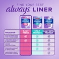 thumbnail image 4 of Protectores diarios Always Daily Fresh Thin Regular sin fragancia 162 unidades, 4 of 9