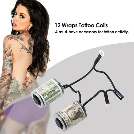 Coils Tattoo - 12 Wraps Tattoo Coils Parts Copper Tattoo Machine Gun Coils Tattoo Accessory Supply