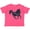 Vintage Hot Pink, variant on Inktastic Beautiful Galloping Black Horse Boys or Girls Toddler T-Shirt