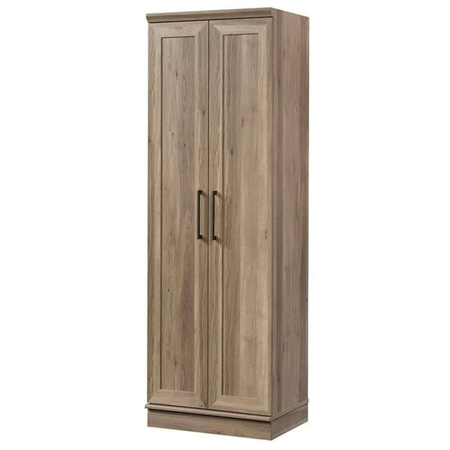 Pemberly Row Farmhouse Engineered Wood 23" Storage Cabinet in Salt Oak